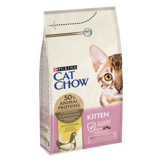 PURINA CAT CHOW KITTEN, Pui, 1.5 kg