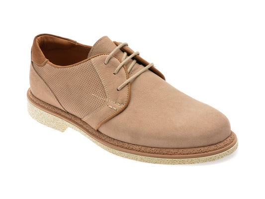 Pantofi OTTER gri, 6951, din nabuc
