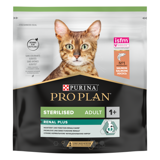 ​PURINA PRO PLAN STERILISED Renal Plus, Somon, 400 g