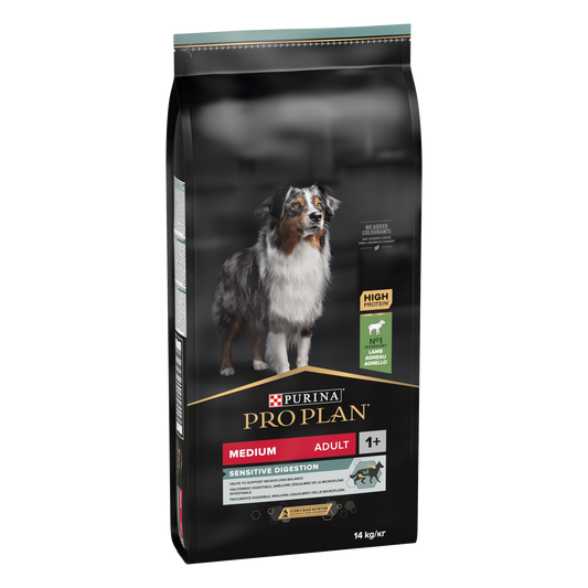 PURINA PRO PLAN ADULT Sensitive Digestion, Talie Medie, Miel, 14 kg