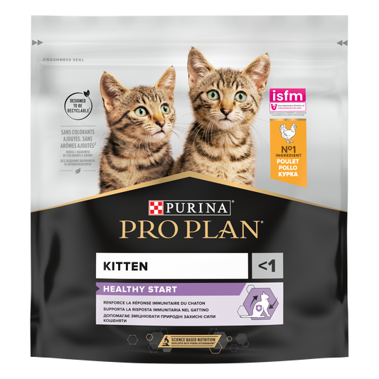 ​PURINA PRO PLAN KITTEN Healthy Start, Pui, 400 g