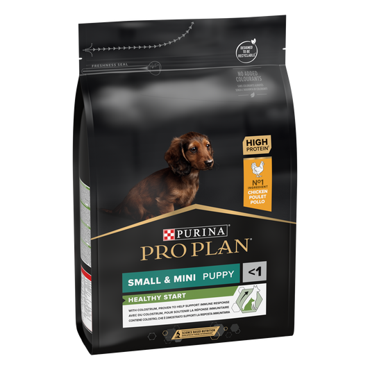 PURINA PRO PLAN PUPPY Healthy Start, Talie Mică și Foarte Mică, Pui, 3 kg