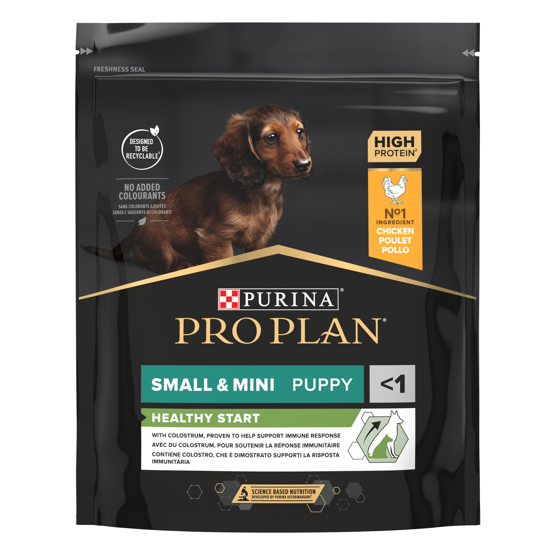 PURINA PRO PLAN PUPPY Healthy Start, Talie Mică și Foarte Mică, Pui, 700 g