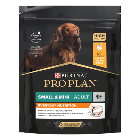 PURINA PRO PLAN ADULT Everyday Nutrition, Talie Mică și Foarte Mică, Pui, 700 g