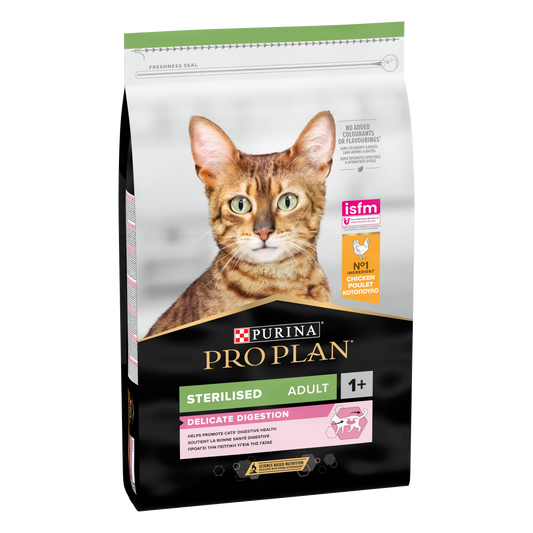 ​PURINA PRO PLAN STERILISED Sensitive Digestion, Pui, 10 kg