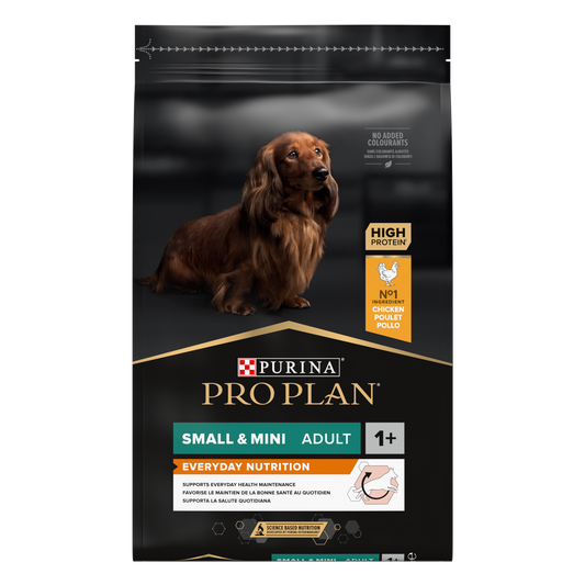PURINA PRO PLAN ADULT Everyday Nutrition, Talie Mică și Foarte Mică, Pui, 7 kg