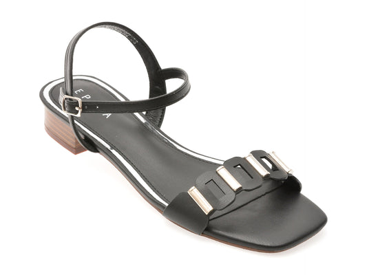 Sandale EPICA negre, 82962, din piele ecologica