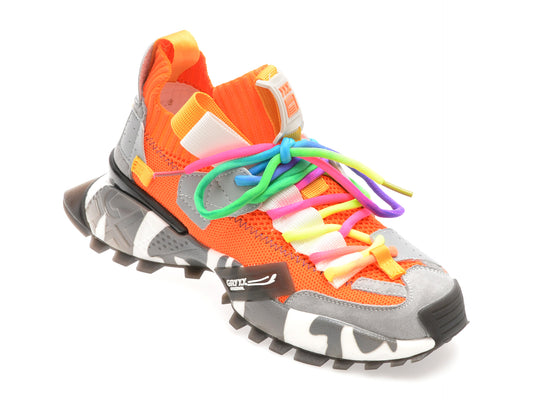 Pantofi sport GRYXX portocalii, 18159, din material textil