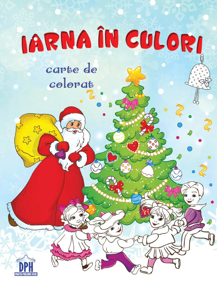 Iarna in culori - Carte de colorat 