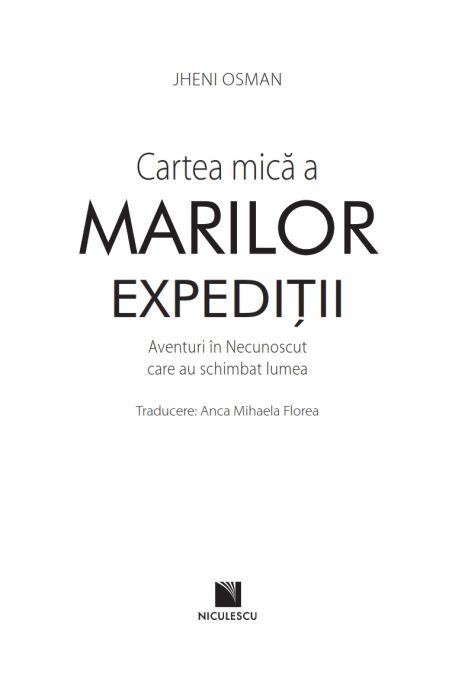 Cartea mica a marilor expeditii - Jheni Osman