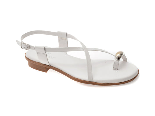 Sandale FLAVIA PASSINI albe, 365603, din piele naturala