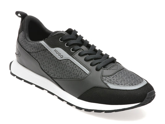 Pantofi sport HUGO negri, 6205, din material textil