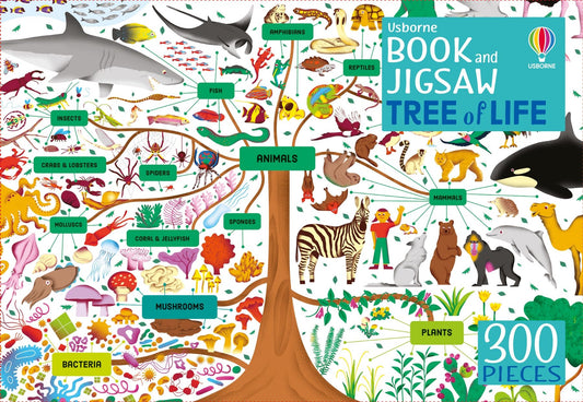 Puzzle 300 piese si carte - Usborne Book and Jigsaw: Tree of Life - Usborne Publishing