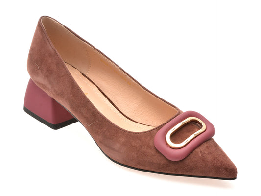 Pantofi EPICA visinii, 31190, din piele intoarsa