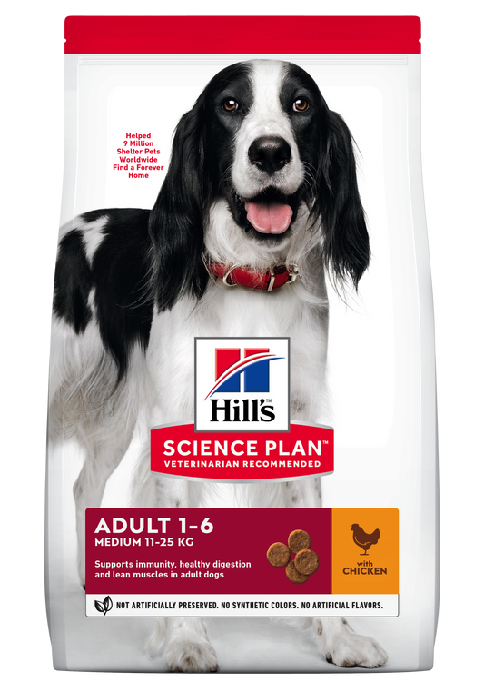 Hill's Science Plan Canine Adult Medium Chicken, 14 kg
