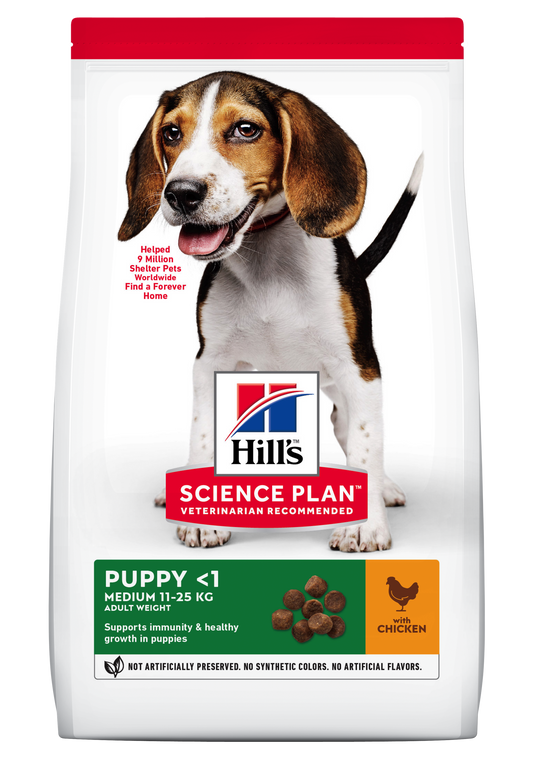 Hill's Science Plan Canine Puppy Medium Chicken, 14 kg