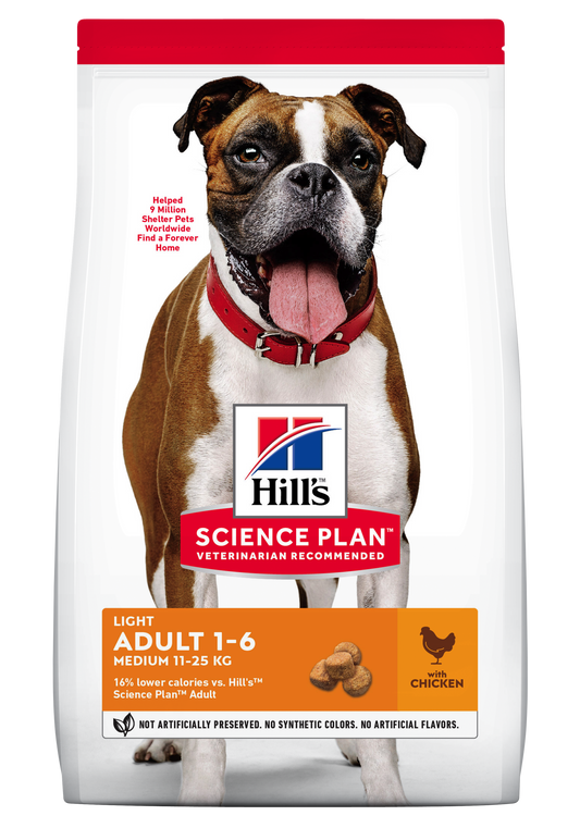 Hill's Science Plan Canine Adult Light Medium Chicken, 2.5 kg