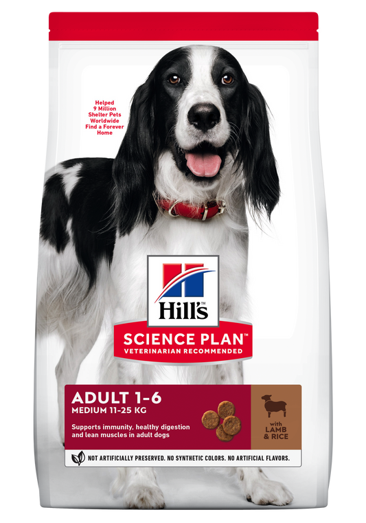 Hill's Science Plan Canine Adult Medium Lamb and Rice, 2.5 kg