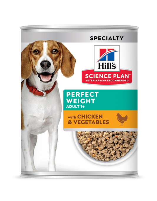 Hill's Science Plan Canine Adult Perfect Weight Chicken and Vegetables, 363 g