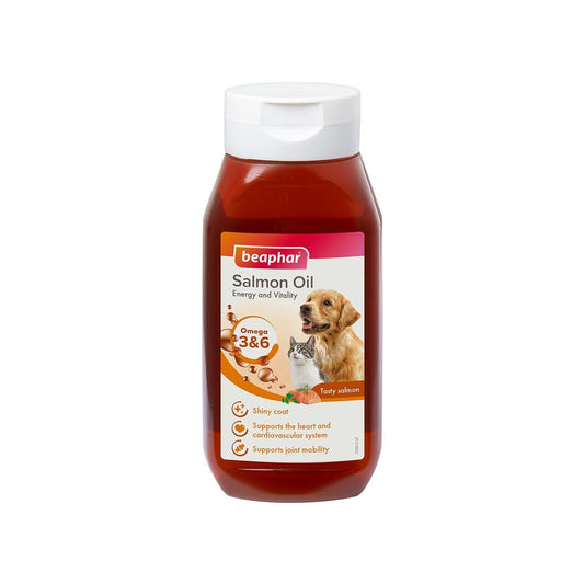 Supliment Nutritiv Caini si Pisici Ulei de Somon, Beaphar, 430 ml