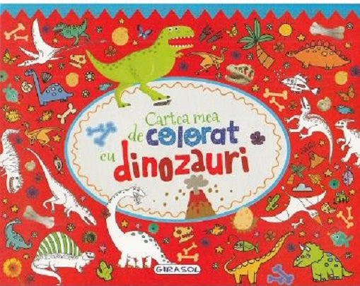 Cartea mea de colorat cu dinozauri 
