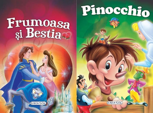 2 Povesti: Frumoasa si Bestia si Pinocchio 