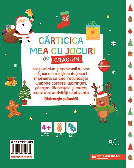 Carticica mea cu jocuri de Craciun 