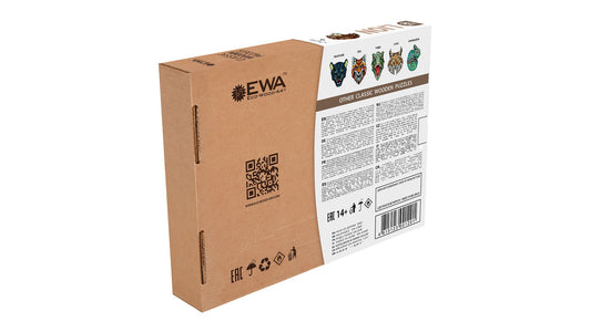 Puzzle din lemn - Lion, 100 piese - EWA