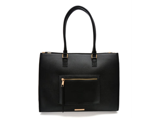 Geanta ALDO neagra, LABOURIER 001, din piele ecologica