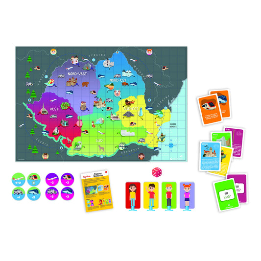 Joc educativ - Agerino - Cunosc Romania - Clementoni