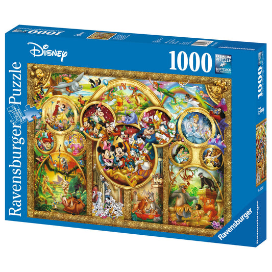Puzzle 1000 piese - Temele Disney - Ravensburger
