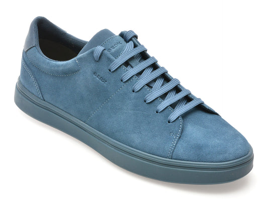 Pantofi sport GEOX albastri, U55LDA, din piele intoarsa