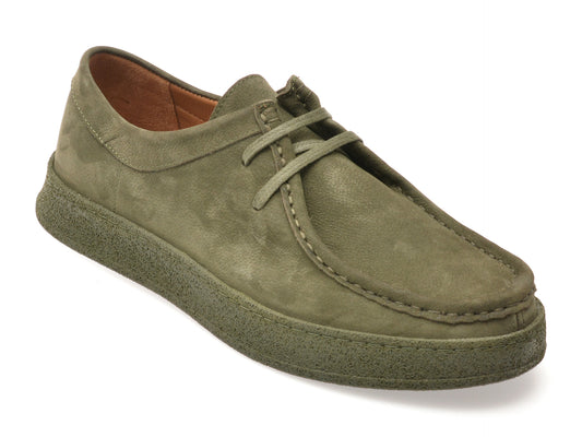 Mocasini GRYXX kaki, M71802, din nabuc