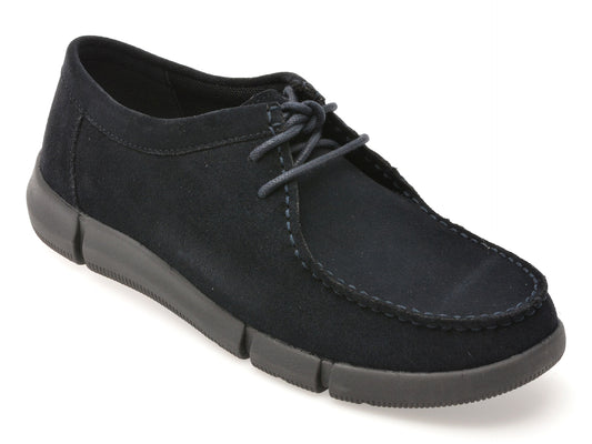 Mocasini GEOX bleumarin, U4646B, din piele intoarsa