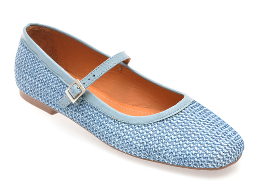 Balerini GRYXX albastri, 902, din material textil