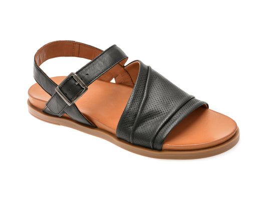 Sandale CORASOL negre, 302623, din piele naturala