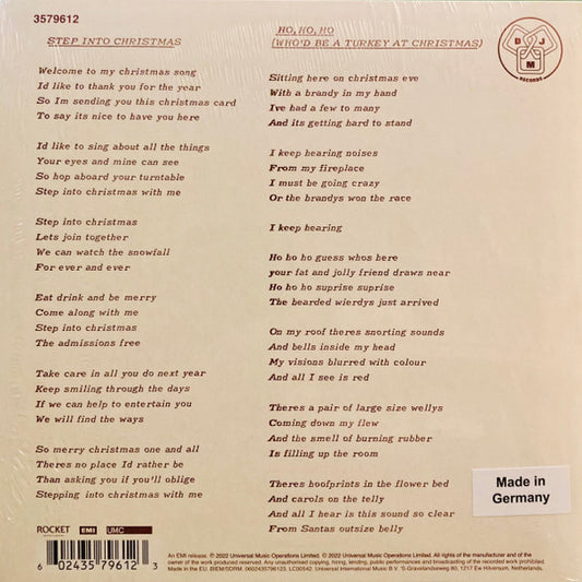 Step into Christmas / Ho, Ho, Ho, (Who'd Be a Turkey at Christmas) - Green Transparent- Elton John