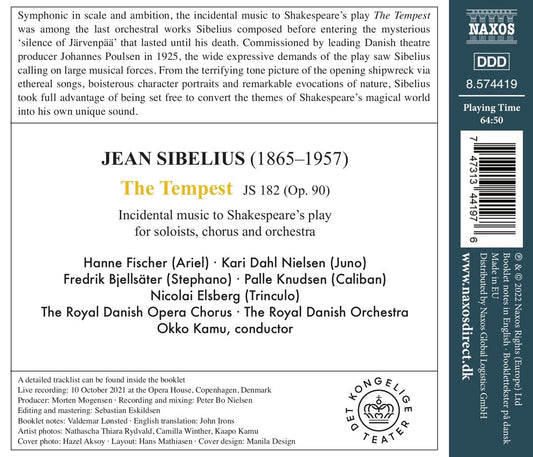 Sibelius: The Tempest- Jean Sibelius, Royal Danish Opera Chorus, Royal Danish Orchestra