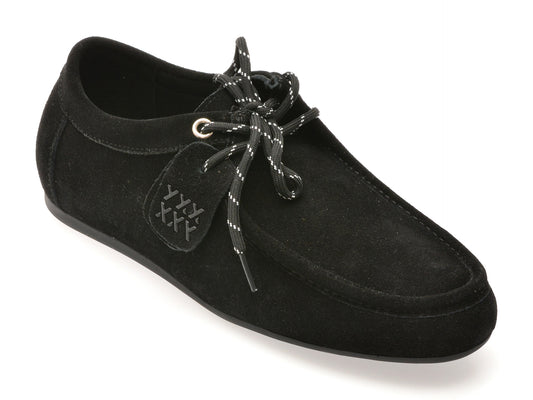 Mocasini GRYXX negri, 3157, din piele intoarsa