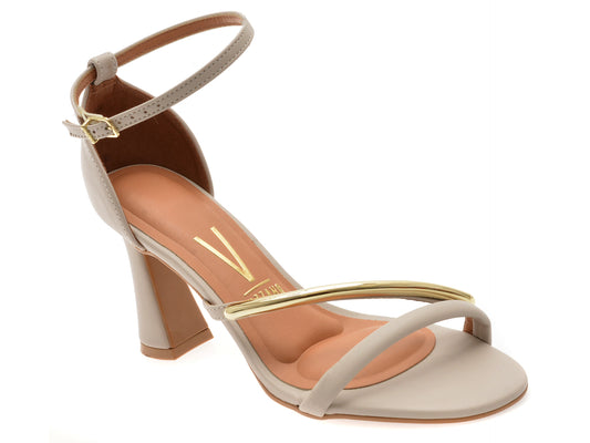 Sandale elegante VIZZANO gri, 6517106, din piele ecologica