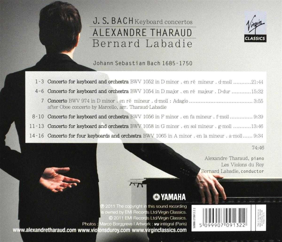 Bach: Keyboard Concertos- Johann Sebastian Bach, Alexandre Tharaud, Les Violons du Roy, Bernard Labadie