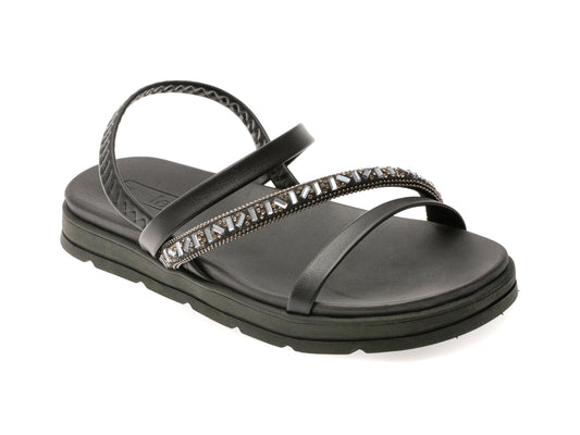 Sandale MOLECA negre, 5490104, din piele ecologica