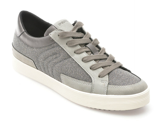 Pantofi GEOX gri, D466HB, din material textil