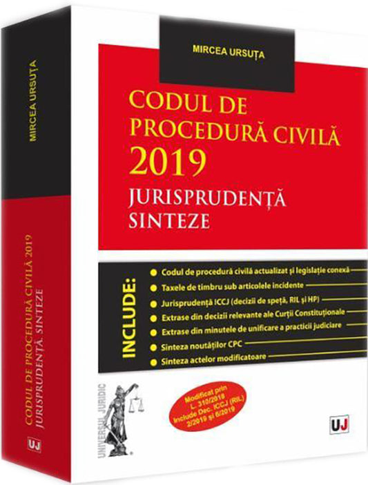 Codul de procedura civila 2019. Jurisprudenta. Sinteze - Mircea Ursuta