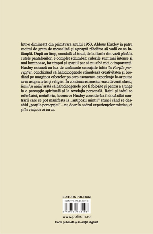 Portile perceptiei - Aldous Huxley