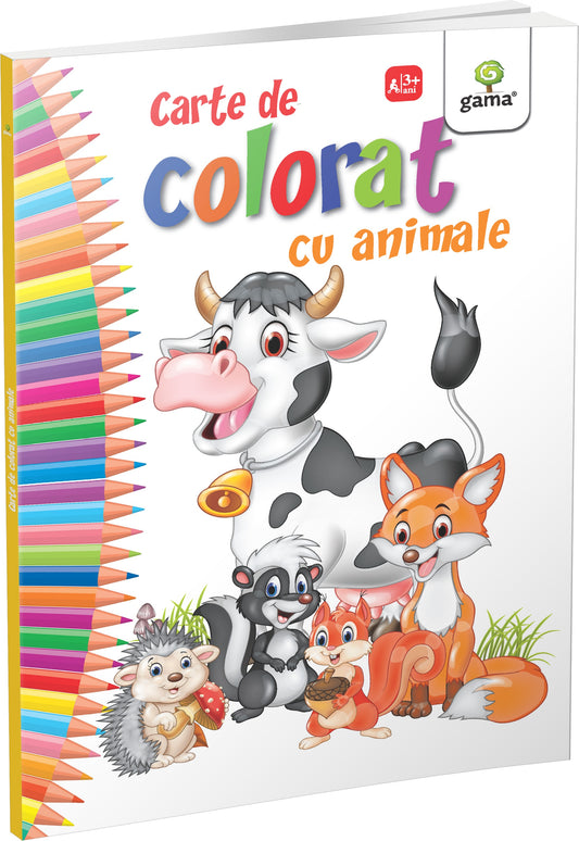 Carte de colorat cu animale 