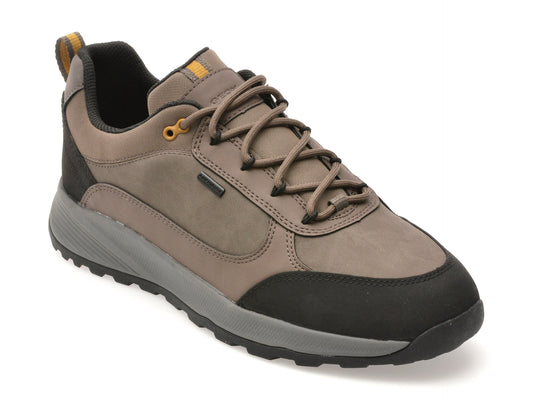 Pantofi sport GEOX gri, U55EZA, din piele ecologica