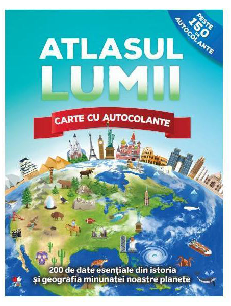 Atlasul lumii. Carte de autocolante 