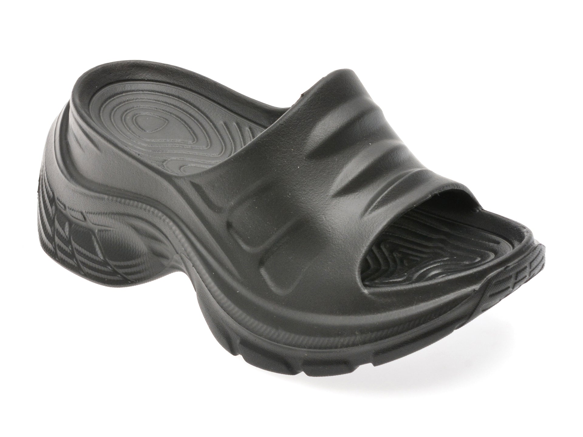 Papuci GRYXX negri, E255, din pvc