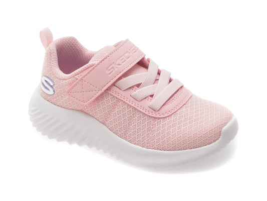 Pantofi sport SKECHERS roz, BOUNDER, din material textil